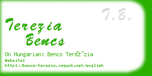 terezia bencs business card